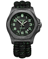 Victorinox Men's I.n.o.x. Carbon Black Paracord Strap Watch 43mm