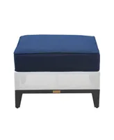 Tommy Hilfiger Hampton Outdoor Ottoman with Cushion