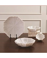 Global Views Marble Petal Bowl