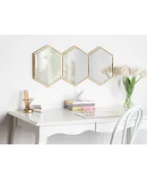 Kate and Laurel Royce Horizontal Hexagon Mirror