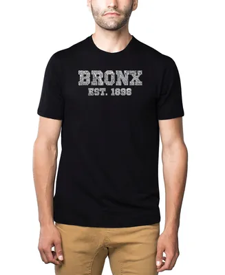 La Pop Art Mens Premium Blend Word T-Shirt - Popular Bronx, Ny Neighborhoods