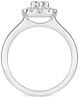 Diamond Oval Halo Engagement Ring (1 ct. t.w.) in 14k White, Yellow or Rose Gold