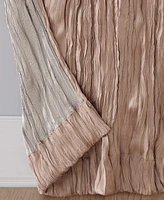 Odelia Distressed Velvet Semi-Sheer Tab Top Curtain Panel