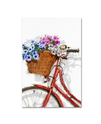 The Macneil Studio 'Bicycle With Basket' Canvas Art - 12" x 19"