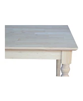International Concepts Solid Wood Top Table