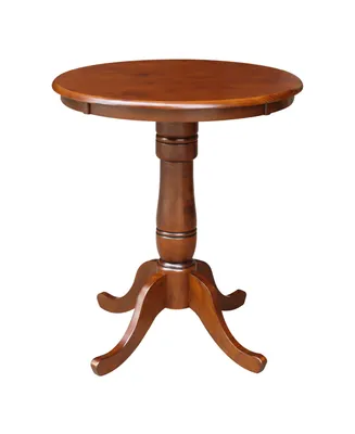 International Concepts 30" Round Top Pedestal Table- 34.9"H