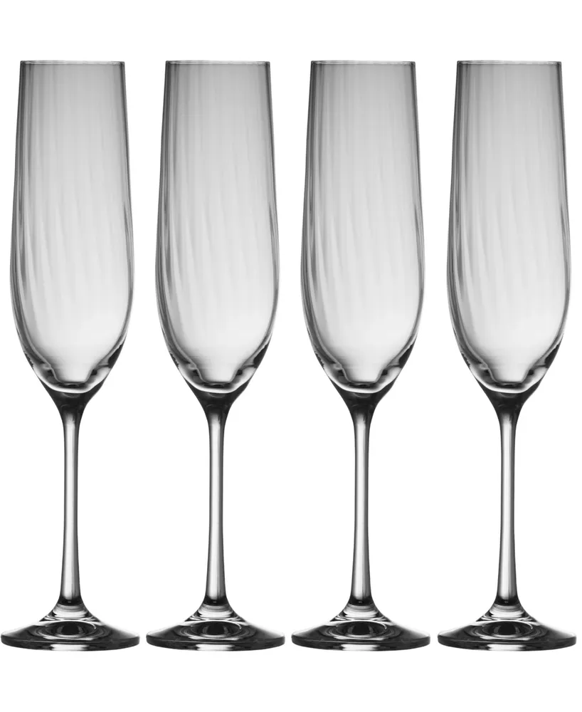 Erne Flute Glass Set of 4