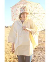 Totes Printed Bucket Rain Hat Rain Poncho