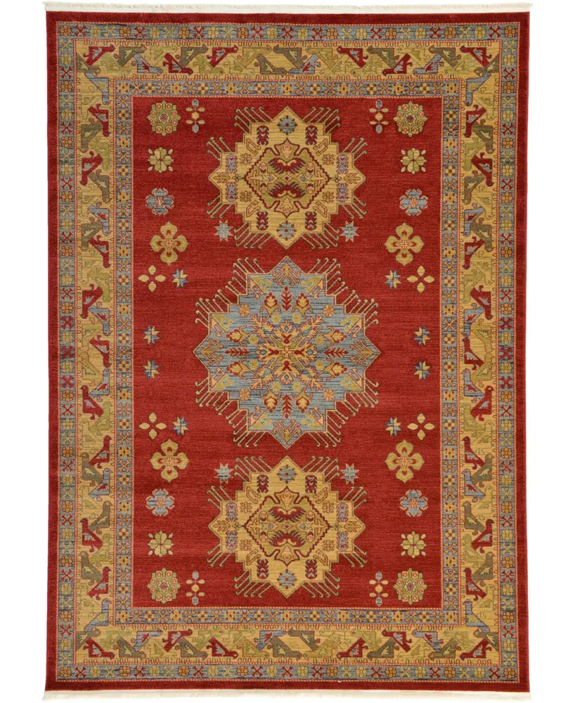 Bayshore Home Harik Har1 Red 7' x 10' Area Rug