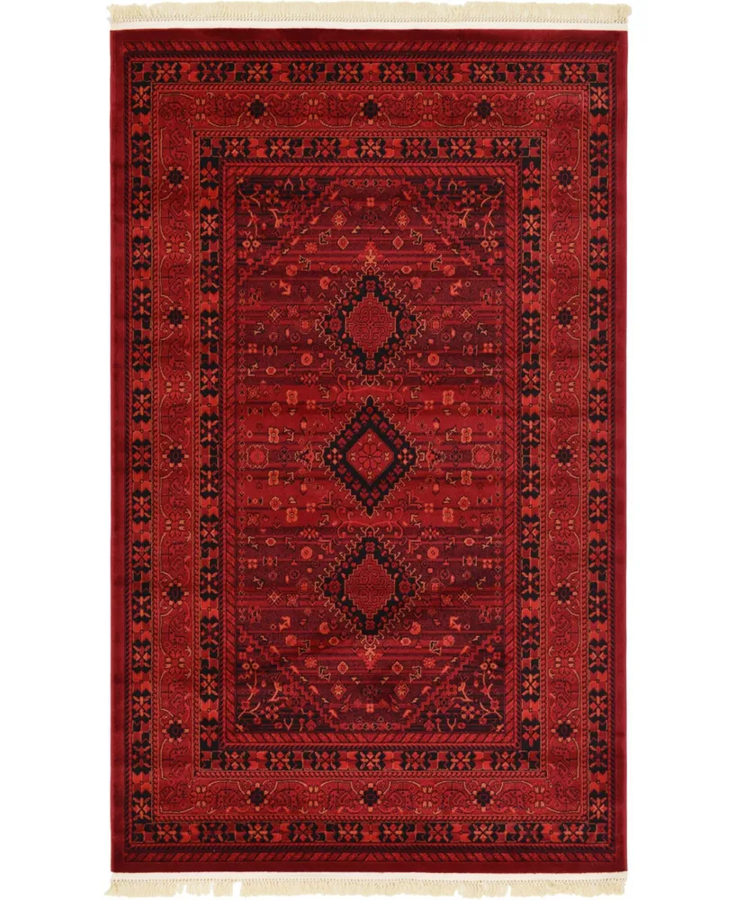 Bayshore Home Vivaan Viv1 Red 5' x 8' Area Rug