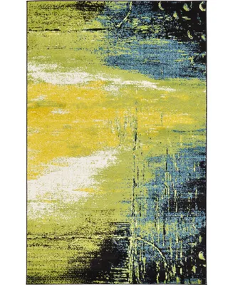 Bayshore Home Pari Par1 Light Green 5' x 8' Area Rug