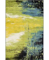 Bayshore Home Pari Par1 Light Green 5' x 8' Area Rug