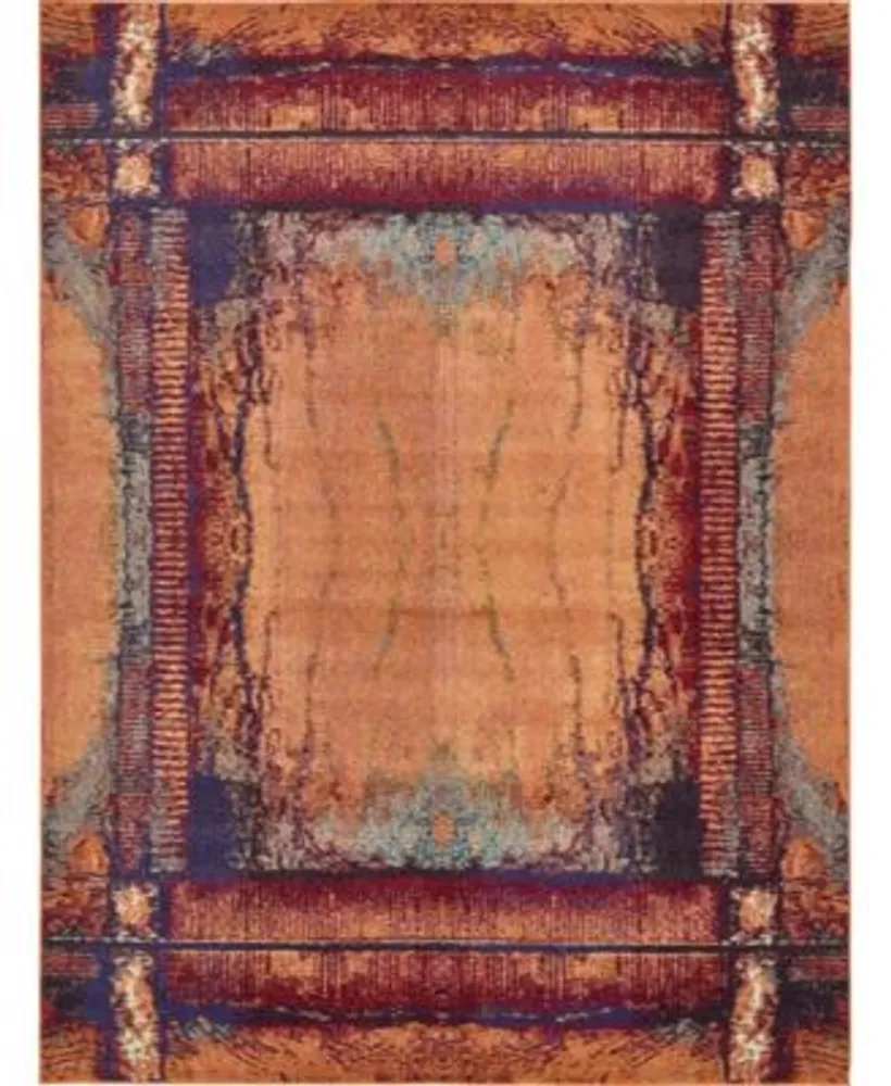 Bayshore Home Newwolf New4 Orange Rug