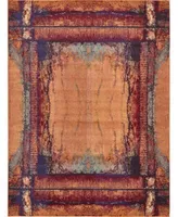 Bayshore Home Newwolf New4 Orange Rug