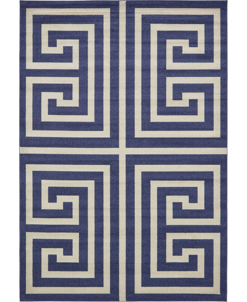 Bayshore Home Anzu Anz1 Navy Blue 8' x 11' 4" Area Rug