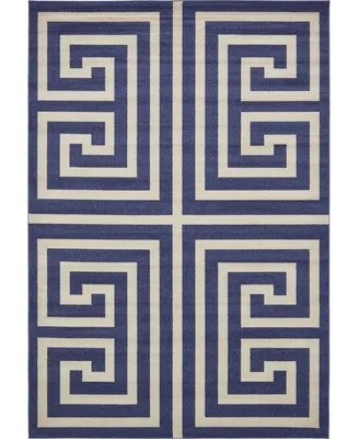 Bayshore Home Anzu Anz1 Navy Blue 8' x 11' 4" Area Rug