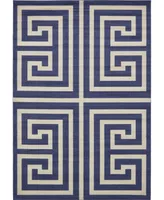 Bayshore Home Anzu Anz1 Navy Blue 8' x 11' 4" Area Rug