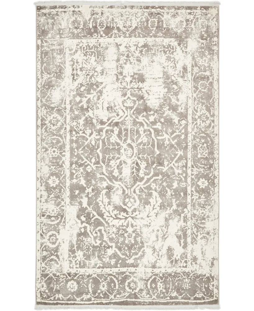 Closeout! Bayshore Home Norston Nor6 Gray 5' x 8' Area Rug