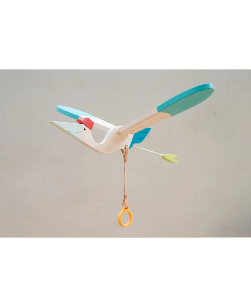 Hanging Wooden Mobile Baby Bird