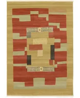 Bayshore Home Ojas Oja2 Rust Red 7' x 10' Area Rug