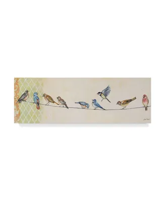Jean Plout 'Birds On Wire' Canvas Art - 16" x 47"