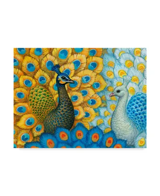 Maria Rytova 'Peacocks' Canvas Art - 18" x 24"