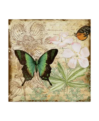 Jean Plout 'Inspirational Butterflies 3' Canvas Art - 14" x 14"