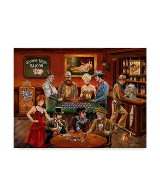 Lee Dubin 'The Gamblers' Canvas Art - 24" x 18"
