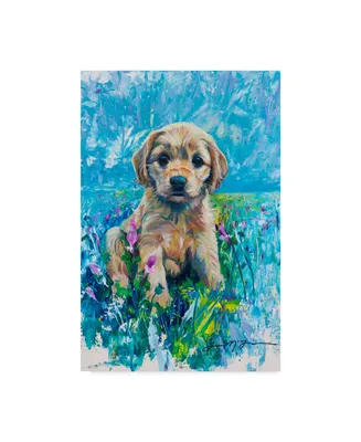 Lucy P. Mctier 'Cocker Spaniel Puppy Love' Canvas Art - 12" x 19"