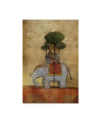 Michael Murdock 'Fantasy Elephant' Canvas Art - 12" x 19"