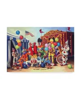 D. Rusty Rust 'Ten Clowns' Canvas Art - 12" x 19"