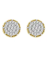 Men's Diamond (3/4 ct.t.w.) Earring Set in 10k Yellow Gold