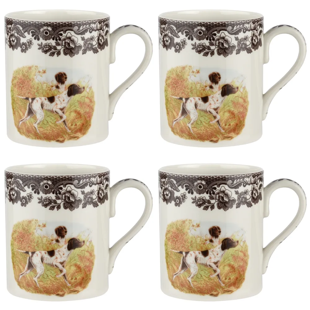 Spode Woodland Pointer Mug Set/4