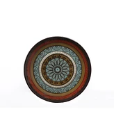 Lorren Home Trends 16 Piece Glazed Dinnerware