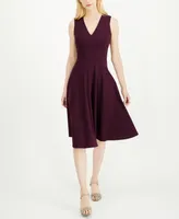 Calvin Klein V-Neck Midi Dress