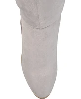 Journee Collection Women's Spritz Lace Up Over The Knee Boots