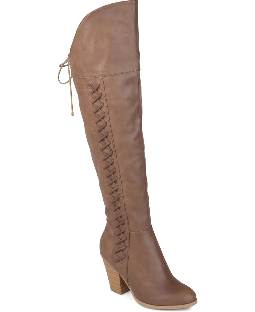 Journee Collection Women' Wide Calf Spritz- Boot