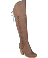 Journee Collection Women' Wide Calf Spritz- Boot