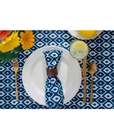 Ikat Outdoor Tablecloth with Zipper 60" Round