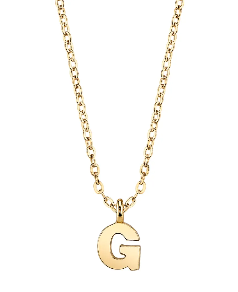 2028 Gold-Tone Initial Necklace 20"