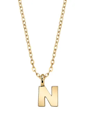 2028 Gold-Tone Initial Necklace 20"