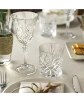 Lorren Home Trends Melodia Crystal Double Old fashioned Glasses, Set of 6