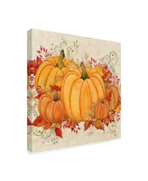 Jean Plout 'Fall Pumpkins' Canvas Art - 24" x 24"