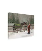 Mary Miller Veazie 'Santa With Horses' Canvas Art