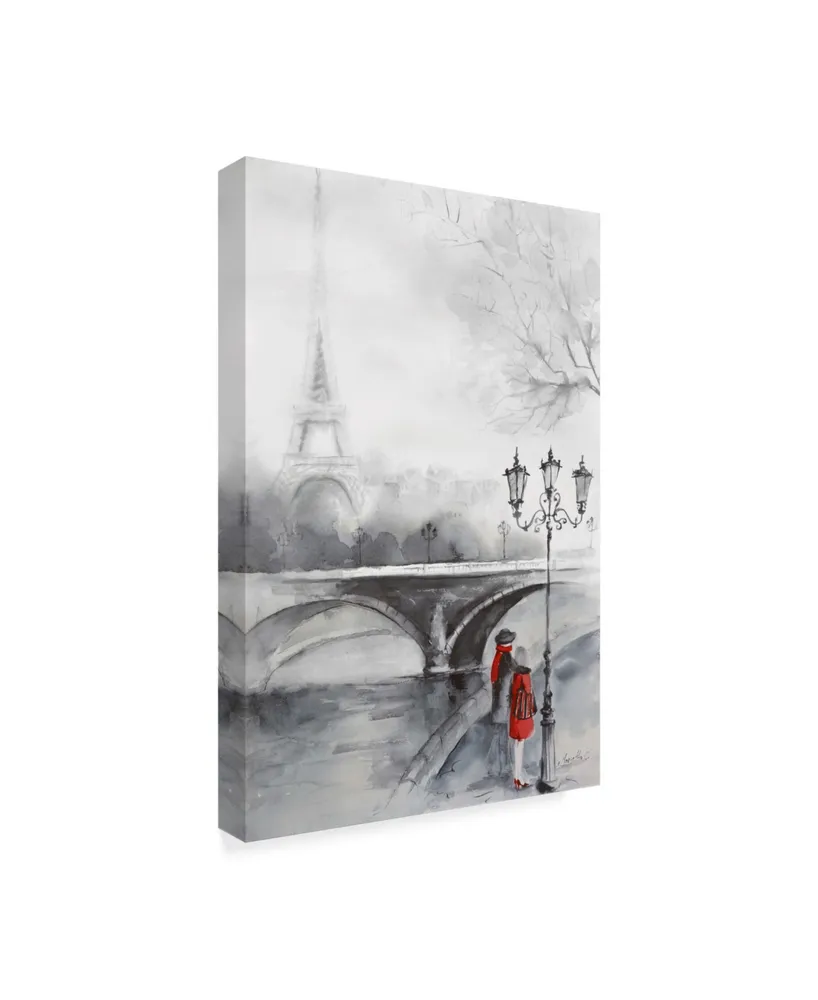 Marietta Cohen Art And Design 'Eiffel Tower Illustration 1' Canvas Art - 12" x 19"