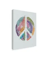 Rachel Caldwell 'Feathers For Peace' Canvas Art - 14" x 19"