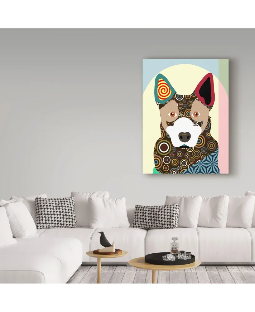 Lanre Adefioye 'Australian Cattle Dog' Canvas Art - 18" x 24"