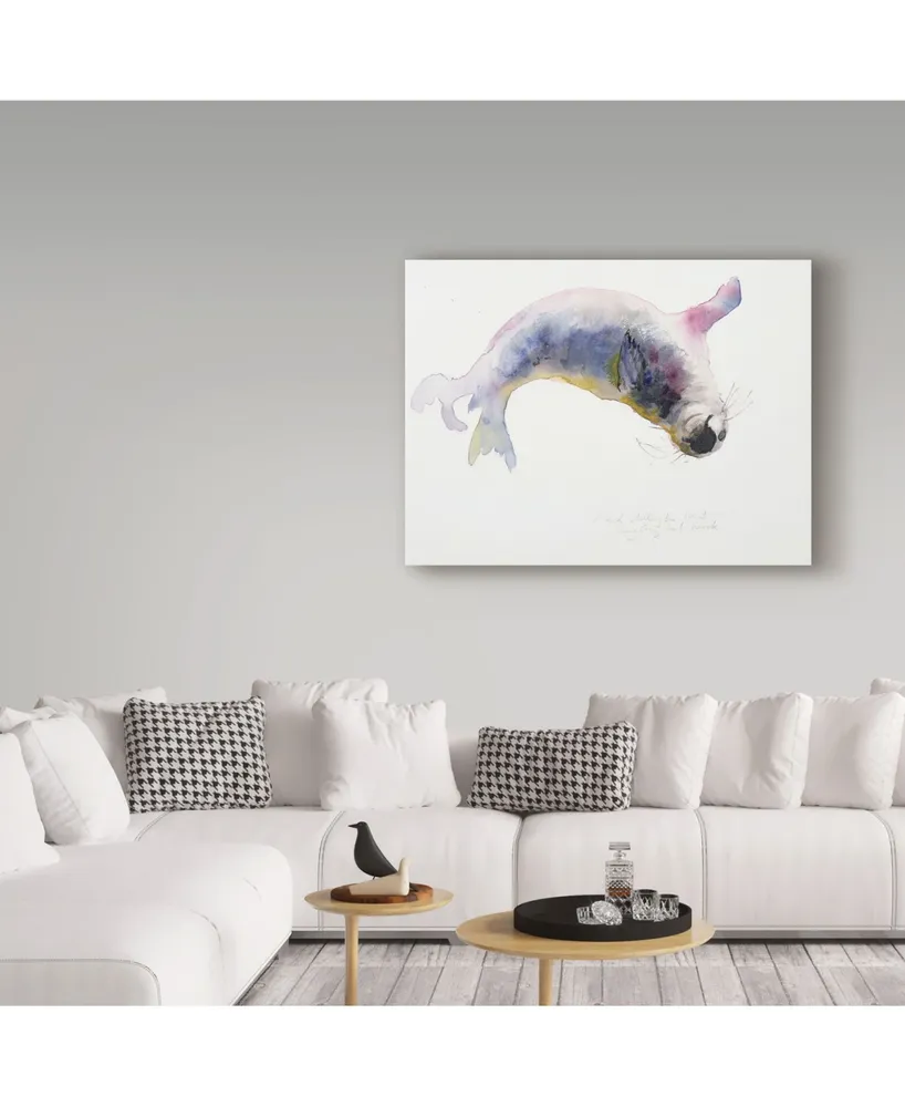 Mark Adlington 'Young Grey Seal' Canvas Art - 14" x 19"