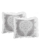 Lush Decor Lucianna Ruffle Edge Cotton 3-Pc. Bedspread Set, King