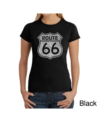 Women's Word Art T-Shirt - Route 66